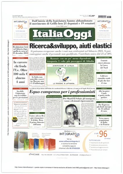 Italia oggi : quotidiano di economia finanza e politica